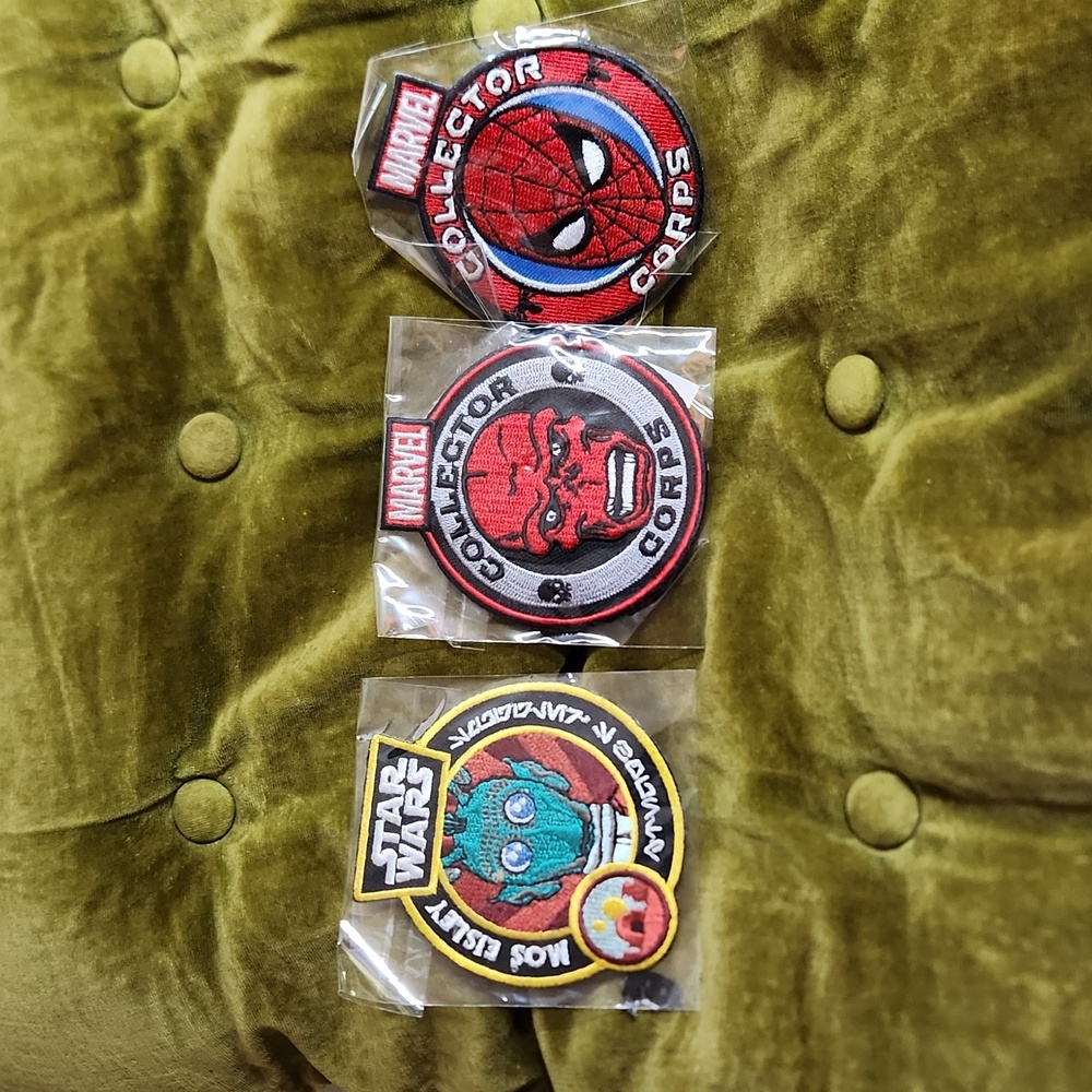 New in Package Loot Crate Collectable Marvel & Star Wars Patch Bundle of 3
